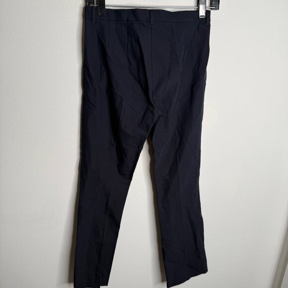 Max Mara Women's 2 Navy Blue Slim Fit Ankle Dress Pants Work Career Trousers - Picture 3 of 5